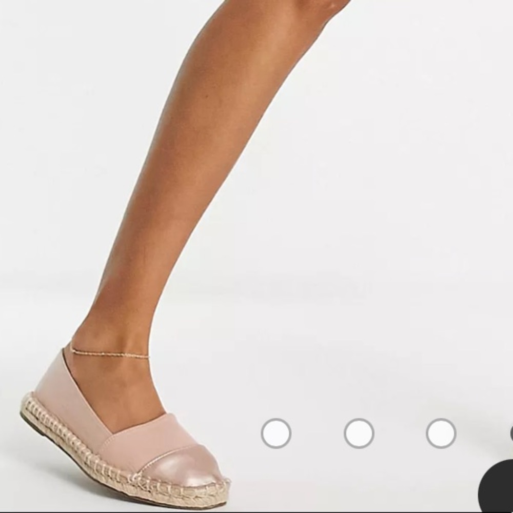 ASOS Wide Fit Jacey Espadrille in Rose Gold Pink 🆕 - Picture 2 of 8
